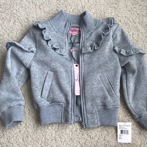 Heather grey zip up jacket